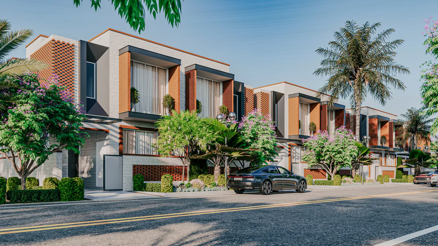 5 Marla villa front elevation by Janan Manzil Architects
